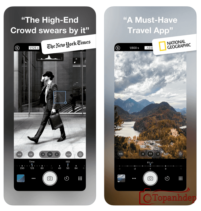 App ProCamera chụp ảnh đẹp