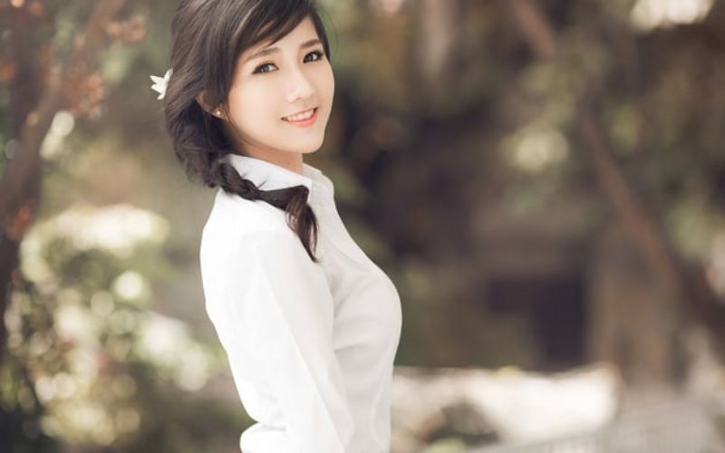 Tạo dáng cười dễ thương