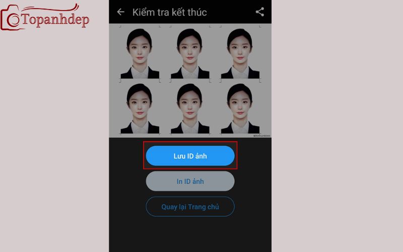 Lưu ảnh về điện thoại hoặc trên email