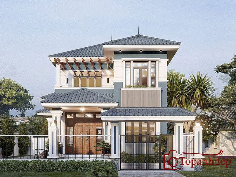 Mẫu nhà 1 tỷ 2 tầng phong cách hiện đại, sang trọng