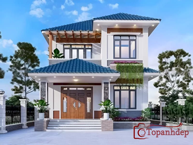 Mẫu thiết kế nhà 2 tầng đẹp hiện đại giá 1 tỷ