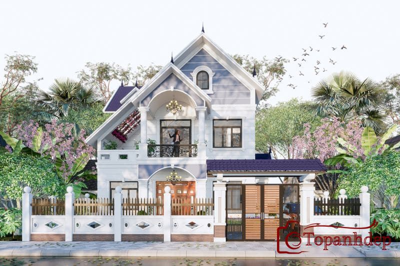 Mẫu nhà mái Thái 2 tầng giá khoảng 1 tỷ đẹp