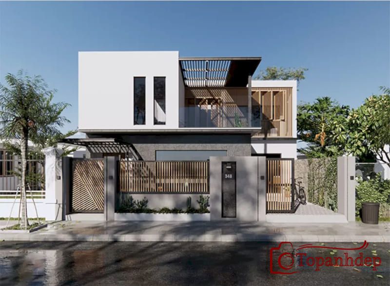 Thiết kế nhà 2 tầng sang trọng, ấn tượng