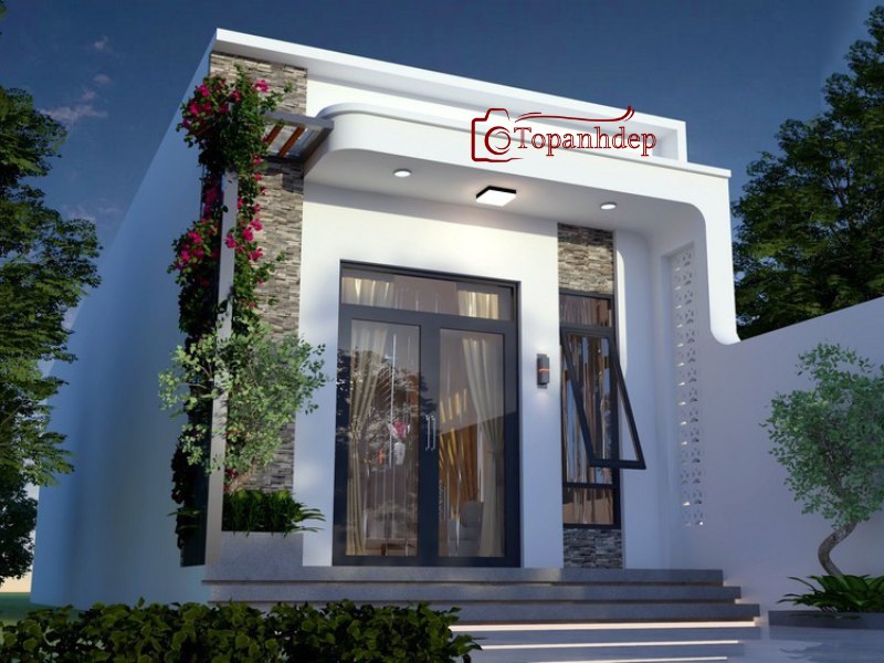 Mẫu nhà đẹp 1 tầng sang trọng