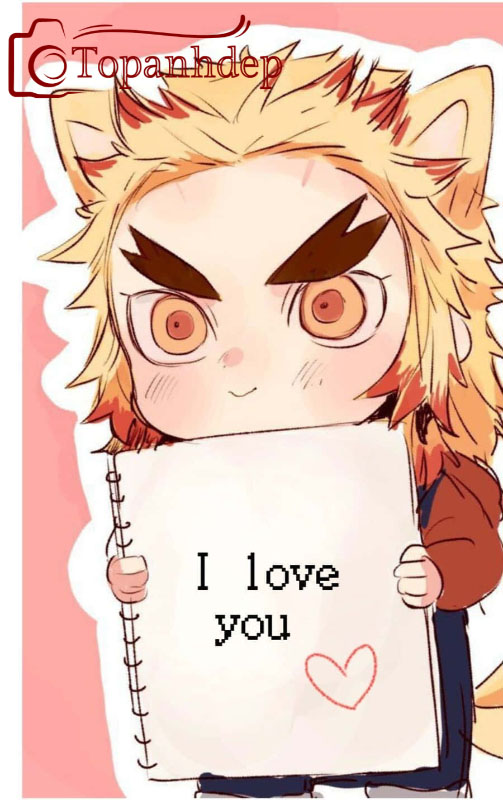 Rengoku Kyojuro - Trụ cột Viêm - style chibi.